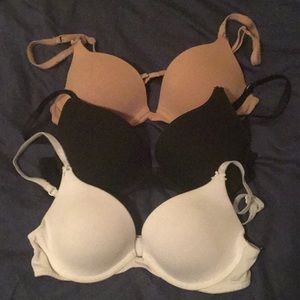 3 Victoria’s Secret Push Up Bras 34B